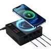 LIMETA MD200H 200W Caricatore USB C Porte,5 Porte di Ricarica Wireless con Ricarica Magnetica,Caricatore da Parete,con 4 USB C(Massimo 100W)+ 1 Porta di Ricarica Wireless(15W),Compatibile con Laptop