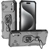 IMIRST Custodia per Apple iPhone 17 Pro Max 6,9 Pollici, Rinforzata a Doppio Strato con Protezione Antiurto e Supporto Girevole a 360 Gradi Compatibile con iPhone 17 Pro Max. WK Nero