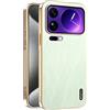 Yarxiawin Custodia per Xiaomi 17 Pro Max 5g Pelle, Filo Dorato Texture per Xiaomi 17 Pro Max Cover Silicone Sottile Leggera Elegante Antiurto Nero Case Anti-Impronta (Verde)