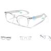 LONGLU Smart Glasses - Traduzione AI in tempo reale tramite app, Bluetooth 5.4 chiamate/musica, controllo touch leggero, luce blu e protezione UV (cornice trasparente - lente trasparente)