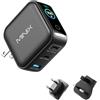 MINIX 100 W USB C Charger, 3 porte GaN Charger with Smart Display and Touch Control, Powerful 100 W Fast Charging for MacBook Pro, iPhone 17/16 Series, Samsung Galaxy, Pixel, Laptop and More