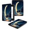 LODMLOER Custodia per 7 Kindle Paperwhite 12ª Generation 2024 per Kindle Colorsoft Signature Edition 2024, Smart Cover con funzione Auto Sleep Wake,Luna Alberi