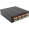 Fabater Selettore da 2 Amplificatori a 2 Altoparlanti, Commutatore Manuale per Altoparlanti,Splitter e Scatola Combinata,Jack a Banana in Rame Placcato Oro 2 in 2 Out,Grado Audiofilo