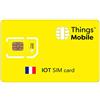 Things Mobile SIM Card IoT FRANCIA Things Mobile con copertura globale e rete multi-operatore GSM/2G/3G/4G LTE, senza costi fissi, senza scadenza e tariffe competitive, con 10 € di credito incluso