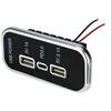 Generic Presa di ricarica per auto Modifica doppia USB PD adattatore rapido per camion camper barca da 12-24 V con materiale ABS di alta qualità, design elegante e ampia compatibilità