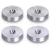 PrecisionGeek Argento Alluminio Sottile Altoparlanti Piedino 20mm DIA - 4pz