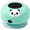 I-TOTAL® - Cassa Bluetooth/Altoparlante Impermeabile anche per Doccia - Comodo Speaker Waterproof Con Microfono Integrato Per Smartphone (PANDA)