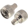 YILIANDUO RF Coassiale Radio Antenna Adattatore UHF Maschio Spina PL-259 a RCA Femmina Presa Nichelato Diritto Connettore Confezione da 2