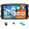 OiLiehu 4+64G Android 13 Autoradio per Mercedes Benz Smart Fortwo 451 2005-2010 Carplay Android Auto Autoradio con Schermo 9 pollici con Bluetooth FM RDS GPS WiFi SWC EQ Telecamera Posteriore