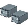 vhbw 2x batteria compatibile con Canon Legria FS22, FS305, FS200, FS21, FS20 videocamera camcorder (2400mAh, 7,2V, Li-Ion) con infochip