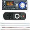 Generic Scheda amplificatore - Modulo di controllo audio, circuito, chip di decodifica | 2x80w Power per trasmissione per auto, funzione di registrazione, radio FM, display di tubi digitali, lettore MP3, ampl
