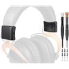 SOULWIT Archetto Slider Laterali Aggiornati per HyperX Cloud 1/2/Pro/Core/2 Core/Alpha/Alpha S/Alpha Pro/CloudX Cuffie, Rettangolare Archetto Terminali Accessori - Nero