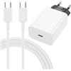 ACANDYA Caricatore USB C 30W con Cavo USB C 1m per Google Pixel 10 Pro Fold 8 7 Pro