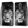 VQWQ Cover per Huawei Mate 10 Lite, Custodia Portafoglio in Pelle PU Stampa Animale Slot per Schede Libro Supporto Cordino Chiusura Magnetica Cavalletto Flip Case Wallet per Maschio Donna-[DKS]-Leone