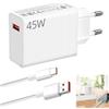 Seefey Caricabatterie rapido 45 W con 6 A Cavo USB C da 1 m, adattatore USB Type-C per Xiaomi Redmi Note 14 Pro, 14, 13, 12, POCO X7, Ricarica Turbo per Xiaomi Pad 7 6 11 Lite Redmi Pad SE Pro POCO C75 C65