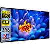 KXWOQ3ED Telo Proiettore Portatile, 60-300 Pollici Schermo for Proiettore 16:9 HD Schermo Proiettore Pieghevole da Interno ed Esterno for Home Theater, Cinema All'aperto(180in)