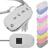 mt key Key Soft Case Custodia protettiva Chiave per PEUGEOT 208 308 5008 2008 Expert Citroen C3 C4 Spacetourer Chiave pieghevole/Colore: Bianco