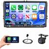 Roinvou 4+64G Android 15 Autoradio per VW Golf 5 6 Passat Polo Tiguan Touran Caddy Skoda CarPlay Android Auto Mirror Link, 9 Pollici Touchscreen WI-FI GPS Bluetooth EQ FM/RDS SWC Telecamera Posteriore