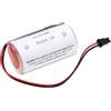 TCTK TECHTEK Batteria compatibile con [Jablotron] JA-163A, JA-163A fully wireless outdoor siren sostituisce 0106-619, BAT-100A