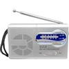 CRGANGZY Recettore radio portatile, multifunzione multifune Minetavoz, transistor AM FM con connettore per le cuffie, lettore di musica radio portatile portatile FM