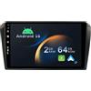 YUNTX Android 14 2 Din Radio con navigazione per Mazda 3(2004-2012): [Integrato CarPlay/Android Auto/DSP/GPS]-IPS 2.5D 9" Touch screen-DAB/Bluetooth 5.0/Controllo del volante/USB/WiFi