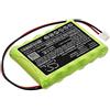 TECHTEK Batteria 700mAh compatibile con [Yale] Alarm control panels, HSA6300 Family Alarm Control Panel sostituisce 802306063H2, GP60AAAH6BMJ, GP60AAS4BMX, HSA3800, HSA6300, HSA6400