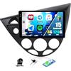 CAMECHO Android 15, 4G+128G CAMECHO Autoradio per Ford Focus MK1 C170 1998-2005 con Carplay Android Auto, Touch Radio da 9 Pollici 2Din con GPS Navi WiFi Bluetooth FM/RDS EQ SWC Retrocamera&MIC