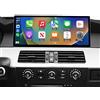 Road Top Carplay Autoradio, 12,3 pollici Car Touchscreen per BMW Serie 5 E60/E61 con CCC sistema (2003-2008 anno), Autoradio con Cornice Stretta per Apple CarPlay/Android Auto/MirrorLink