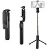 Generic Hanzete - Bastone per selfie multifunzione da 85,9 cm, treppiede da tavolo, stabilizzatore cardanico a 5 sezioni, asta telescopica con clip per telefono, telecomando staccabile, adattatore da 1/4 e