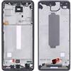 SATMW Pannello Schermo Del Telefono Cornice LCD Cornice Anteriore Alloggiamento Telaio Centrale Parti Di Riparazione Del Telefono Mobile Per Samsung A52s 5G SM-A528 - Nero