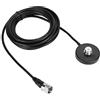 Septpenta Base Magnetica, Magnete Super Forte per Mantenere Fissa L'antenna, Realizzata in Materiale di Alta Qualità, Base Magnetica per Antenna Autoradio, 16,4 Piedi Adatto per Sl16 Maschio, UHF Maschio, Pl259