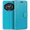 Shantime Custodia Portafoglio in Pelle PU Compatibile con Doogee S119, Cover con Chiusura Magnetica, Tasche per Carte e Funzione Stand (Azzurro chiaro)