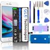 GLK-Technologies Batteria di ricambio ad alta potenza, compatibile con iPhone XR | GLK-Technologies Battery | Accu | 3140 mAh | incl. kit di attrezzi professionali