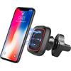 AUKEPO Supporto magnetico per telefono da auto, supporto per cellulare per bocchetta dell'aria del cruscotto, forti magneti e rotazione a 360°, ventosa e braccio lungo regolabile, adatto per tutti gli