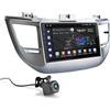 UGAR Autoradio UGAR Android 15 compatibile per HYUNDAI Tucson 2015-2018 9 pollice Autoradio touchscreen con CarPlay wireless e Android Auto, 8 GB + 128 GB, Bluetooth, WiFi, DSP, DAB+, navigazione GPS
