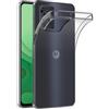 MaiJin Custodia per Motorola Moto G55 5G (6,49 Pollici) Morbido TPU Cover Cristallo di rocca Trasparente Anti Scivolo Protezione Posteriore Cover