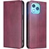 FANFO Custodia per Honor 400 Lite Cover, [Chiusura Magnetica] Anticaduta e Antimpronta, Cover in Pelle PU Stile Portafoglio Folio. Red