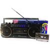 ALESHOP82 LETTORE STEREO CASSETTE MUSICASSETTE RADIO REGISTRATORE USB + SD VINTAGE LETTORE PORTATILE ANNI 80 AUDIOCASSETTA