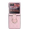 Generic Custodia per Motorola Razr 40, ultra elegante, pieghevole, con supporto ad anello, leggera e anti-goccia, protezione migliorata, per donne e ragazze (oro rosa)