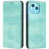 FANFO Custodia per Honor 400 Lite Cover, [Chiusura Magnetica] Anticaduta e Antimpronta, Cover in Pelle PU Stile Portafoglio Folio. Light Green