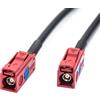 Elecbee Connettore da Fakra L femmina a Fakra L femmina con cavo coassiale RG58 Cavo di prolunga per auto 12M