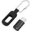 Dpofirs Adapter per smartphone con telecomando integrato, supporto imparare codici, design portatile con guscio silicone e keychain, per TV, AC, DVD, STB