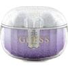 CG Mobile Guess Cuffie Bluetooth TWS + Docking Station Glitter Gradiente Viola