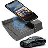 Braveking1 Caricatore Wireless Auto 10W Qi Rapida Ricarica 3 Bobine Telefono Pad per Mercedes-Benz C-Class GLC 2020 2019 2018 2017 2016 Pannello Accessori Console Centrale per iPhone Samsung Huawei