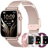 Betatree Smart Watch da donna (rispondere/effettuare chiamate), touch screen da 1,8 pollici, fitness tracker con 4 cinturini, monitoraggio della frequenza cardiaca/sonno/passi, oltre 100 modalità