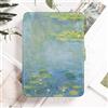 NAWVNMI Custodia Per Kindle Paperwhite Prima Del 2018 (Modello N. Ey21 O Dp75Sdi) - Custodia In Pelle Pu Smart Cover Protettiva Adatta Per Kindle Paperwhite Prima Del 2018 Le Ninfee Di Monet