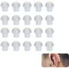 Zerabidpro 10 paia di auricolari in silicone morbido, a forma di fungo, per Tubo Acustico, Compatibili con Walkie Talkie Motorola, Yaesu, Baofeng - per Comunicazioni Chiare e Confortevoli.