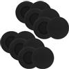 D & K Exclusives Cuscinetti auricolari in morbida schiuma, 45 mm - 4,6 cm di diametro, ricambio per la maggior parte delle cuffie telefoniche da ufficio di dimensioni standard, colore nero, confezione da 12