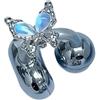 Mocoocouture Farfalla Strass Auricolare Pendente Orecchino Clip Accessori Facile Da Applica Design Per Personalizzare Gli Stili Aggiornamenti Di Decorazioni Singolo Accessori Per Cuffie