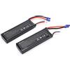 Phefop 2 Pc Ad Alta capacità 7.4v 2700 MAh Batteria Al Litio con Caricabatterie, Lungo Tempo di Lavoro, per Drone H501, Quadrumo